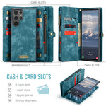 CASEME For Samsung Galaxy S26 Ultra Phone Cases  008 Leather Cover with Detachable Wallet and Strap