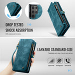 CASEME For Samsung Galaxy S26 Ultra Phone Cases  008 Leather Cover with Detachable Wallet and Strap