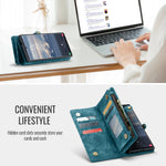 CASEME For Samsung Galaxy S26 Ultra Phone Cases  008 Leather Cover with Detachable Wallet and Strap