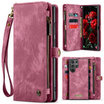 CASEME For Samsung Galaxy S26 Ultra Phone Cases  008 Leather Cover with Detachable Wallet and Strap