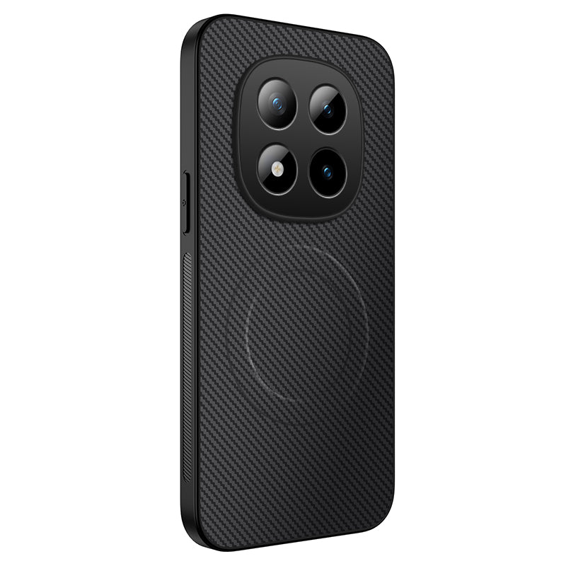 WANLONFENG For Xiaomi Redmi Note 15 Pro 4G (Global) Magnetic Case  TQ Series Carbon Fiber Texture PC TPU Phone Cover