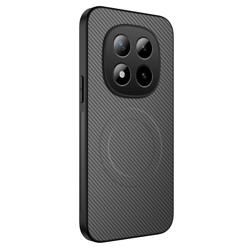 WANLONFENG For Xiaomi Poco M8 5G / Redmi Note 15 5G (Global) Magnetic Case  TQ Series Carbon Fiber Texture PC TPU Phone Cover