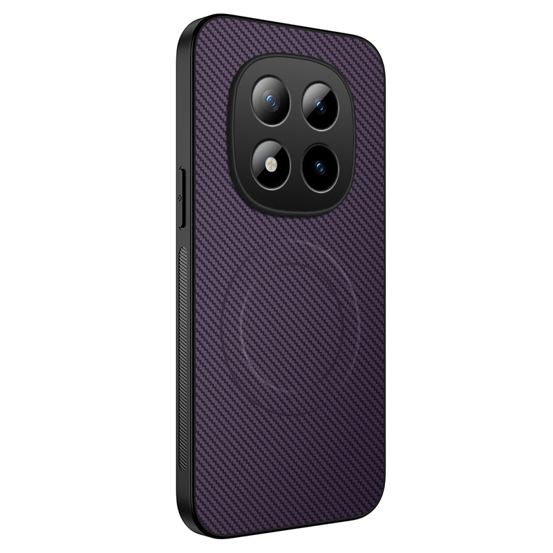 WANLONFENG For Xiaomi Poco M8 5G / Redmi Note 15 5G (Global) Magnetic Case  TQ Series Carbon Fiber Texture PC TPU Phone Cover