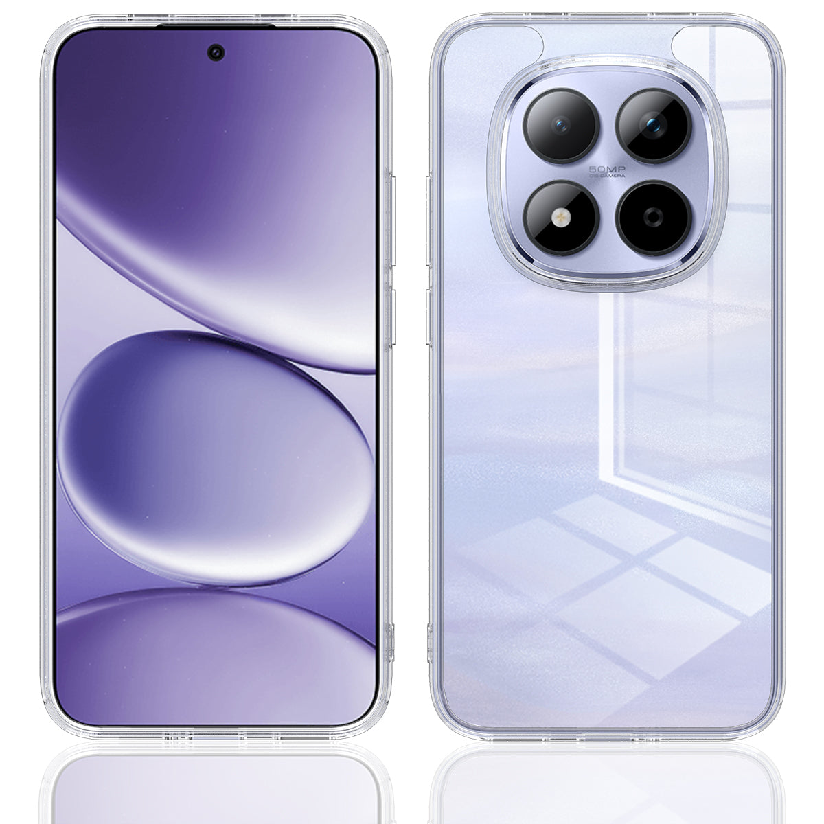 For Xiaomi Poco M8 Pro 5G / Redmi Note 15 Pro+ 5G (Global) Clear Phone Case TPU+Acrylic Shockproof Phone Back Cover