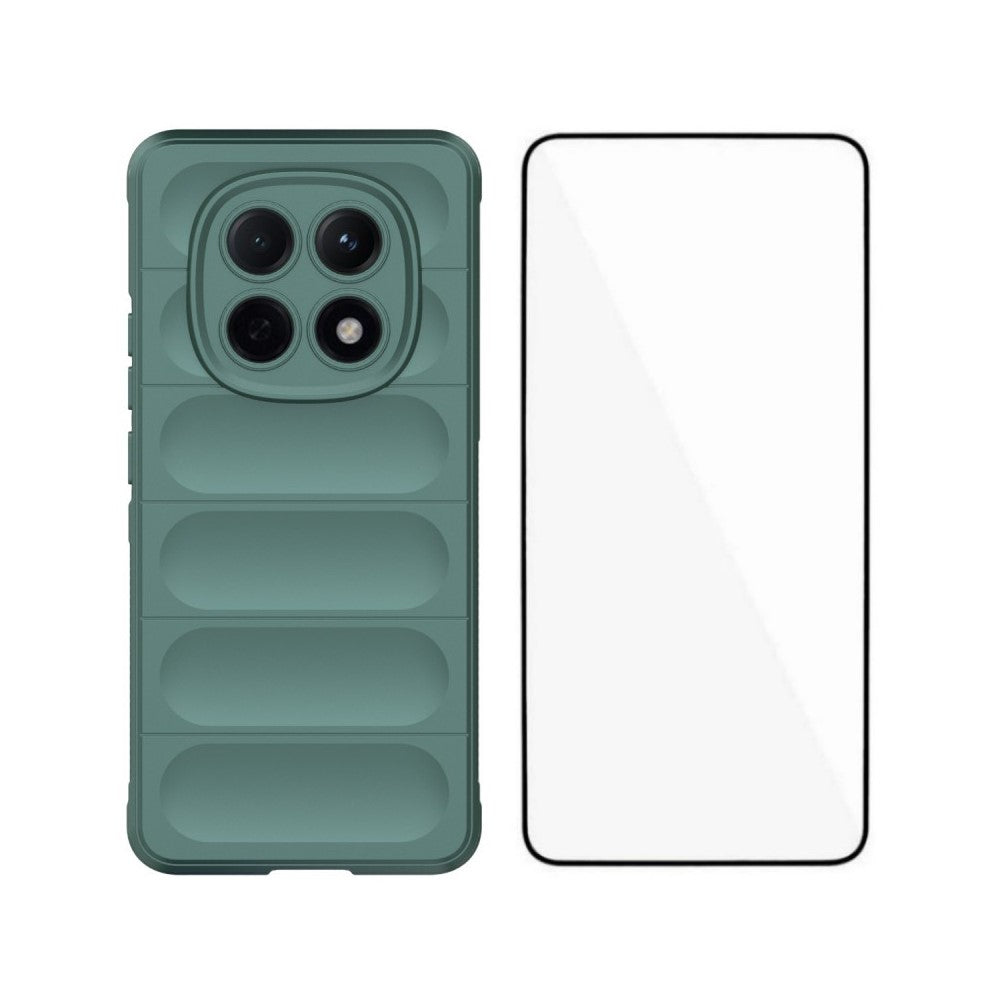 WANLONFENG HD Series For Xiaomi Poco M8 5G / Redmi Note 15 5G (Global) TPU Case Anti Slip Phone Cover with Tempered Glass