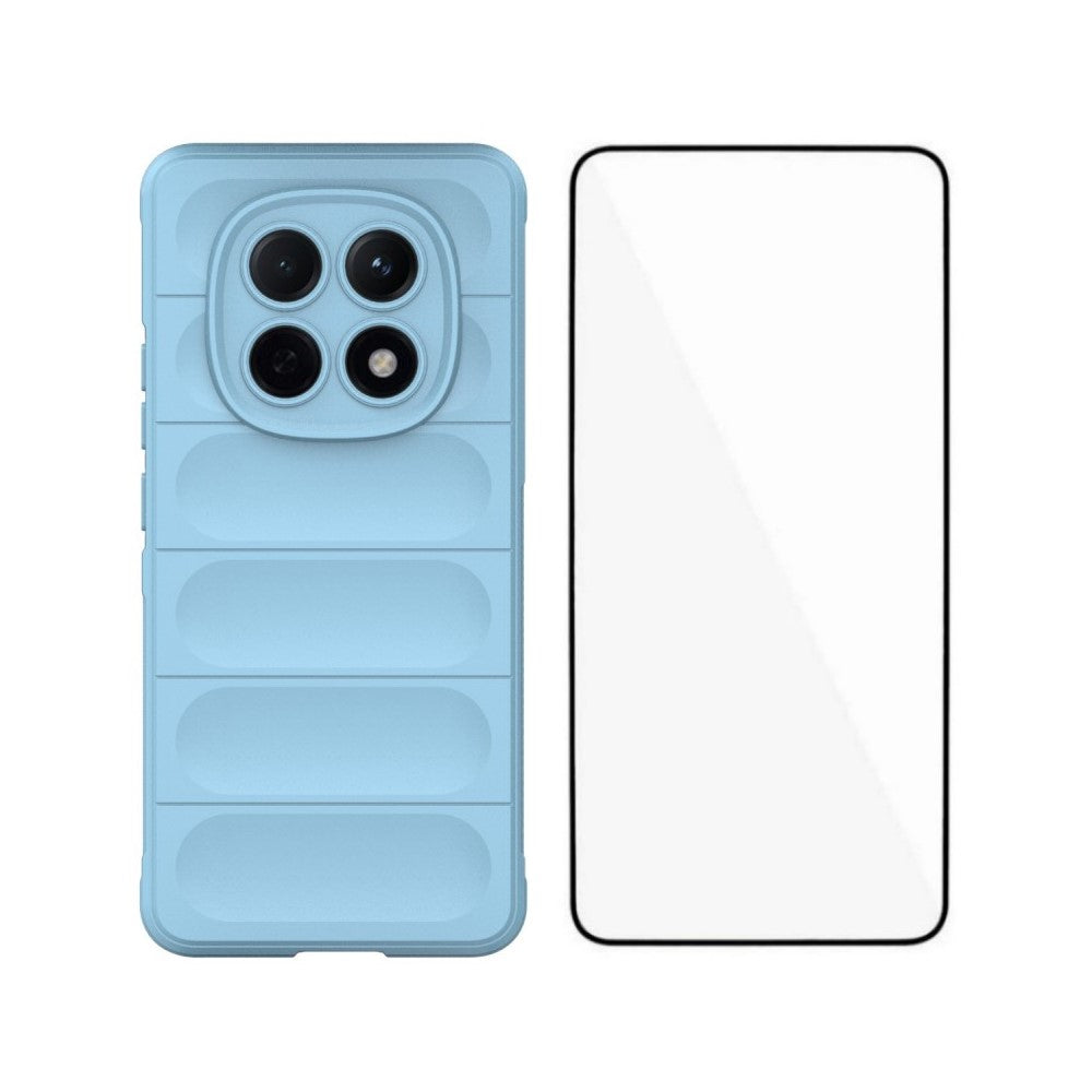 WANLONFENG HD Series For Xiaomi Poco M8 5G / Redmi Note 15 5G (Global) TPU Case Anti Slip Phone Cover with Tempered Glass
