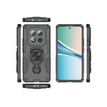 WANLONFENG For Xiaomi Poco M8 5G / Redmi Note 15 5G (Global) Phone Case PC TPU Back Cover Kickstand with Tempered Glass