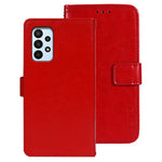 IDEWEI For Samsung Galaxy A23 4G / A23 5G (Global Version) Anti-scratch PU Leather Flip Stand Wallet Cover Crazy Horse Texture Phone Protective Case