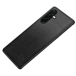 Til Samsung Galaxy A56 5G Cover Litchi-tekstur PU-læderbelagt PC + TPU Beskyttende Telefon Bagcover