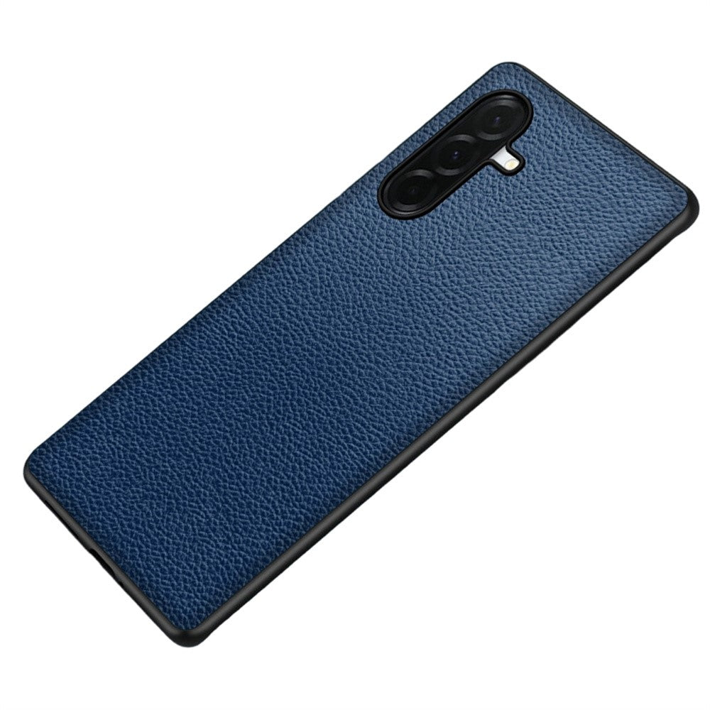 Til Samsung Galaxy A56 5G Cover Litchi-tekstur PU-læderbelagt PC + TPU Beskyttende Telefon Bagcover
