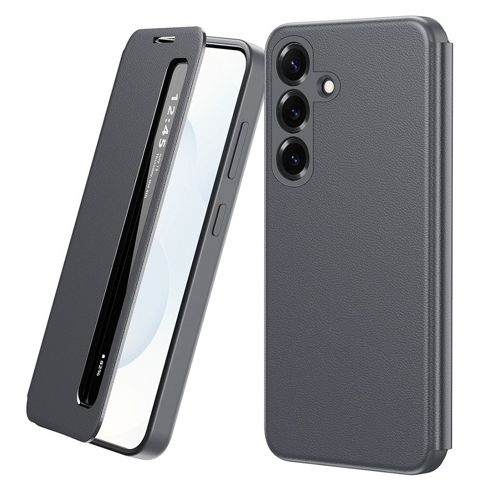 For Samsung Galaxy S26 Case Smart View Window Leather Phone Cover