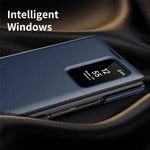 Til Samsung Galaxy Z TriFold 5G Etui med Kortholder Smart View Vindue Læder Telefoncover