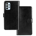 IDEWEI til Samsung Galaxy A23 4G / A23 5G (global version) Stødsikkert pung-telefoncover med magnetlukning, Crazy Horse-tekstur, PU-læder flipcover med stativfunktion