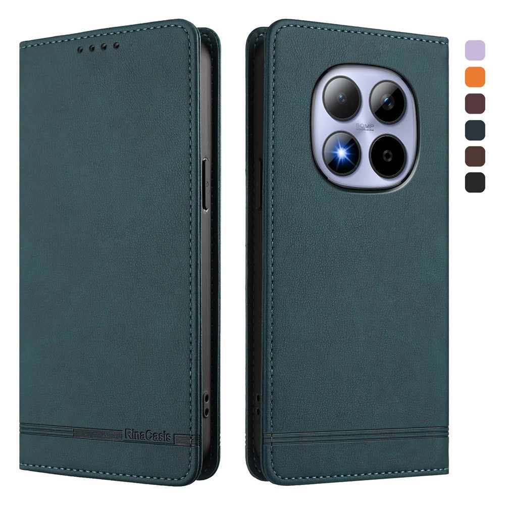 RINACASIS RC23 For Xiaomi Redmi Note 15 Pro 4G (Global) Case RFID Blocking Wallet Stand PU Leather Phone Cover