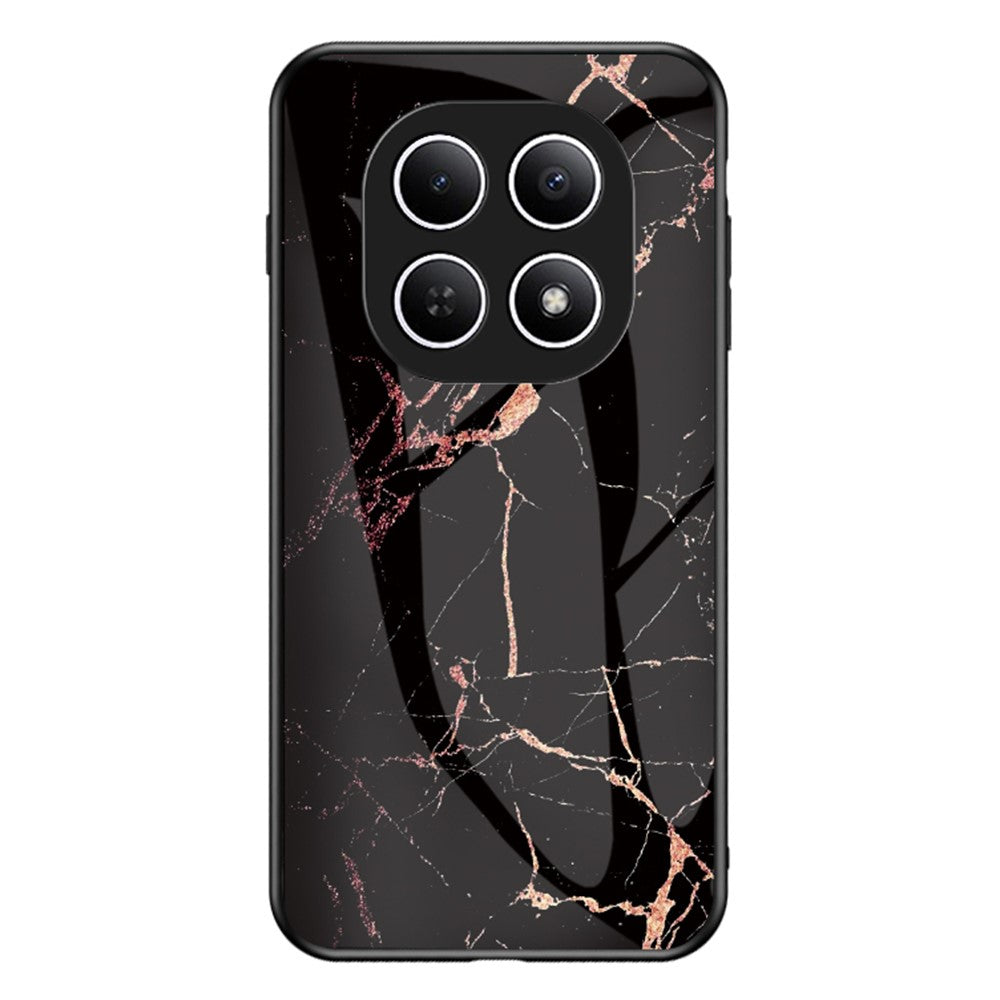 mobilskal för Xiaomi Poco M8 5G / Redmi Note 15 5G (Global) Marmormönster Härdat Glas + PC + TPU Skyddande mobilskal