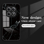 Phone Case For Xiaomi Poco M8 5G / Redmi Note 15 5G (Global) Marble Pattern Tempered Glass + PC + TPU Protective Phone Cover