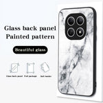Phone Case For Xiaomi Poco M8 5G / Redmi Note 15 5G (Global) Marble Pattern Tempered Glass + PC + TPU Protective Phone Cover
