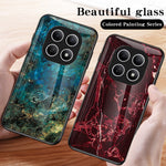 Phone Case For Xiaomi Poco M8 5G / Redmi Note 15 5G (Global) Marble Pattern Tempered Glass + PC + TPU Protective Phone Cover