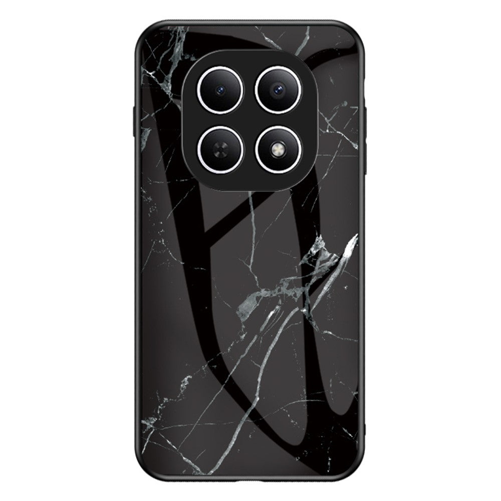 Phone Case For Xiaomi Poco M8 5G / Redmi Note 15 5G (Global) Marble Pattern Tempered Glass + PC + TPU Protective Phone Cover