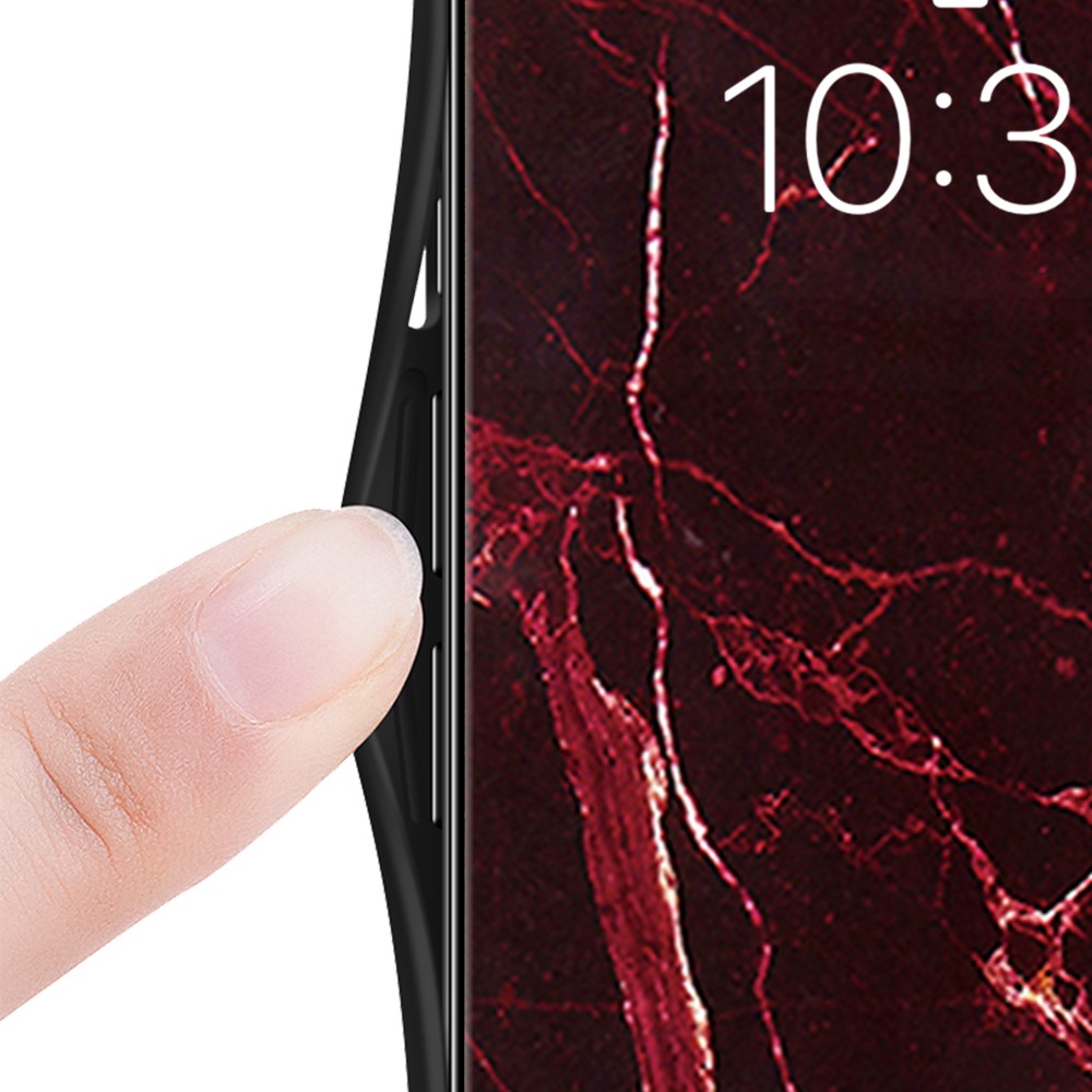 Phone Case For Oppo Reno15 Pro Max 5G (Global)  /  Reno15 Pro 5G (China) Marble Pattern Tempered Glass + PC + TPU Protective Phone Cover