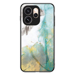 Phone Case For Oppo Reno15 Pro Max 5G (Global)  /  Reno15 Pro 5G (China) Marble Pattern Tempered Glass + PC + TPU Protective Phone Cover