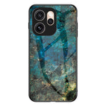 Phone Case For Oppo Reno15 Pro Max 5G (Global)  /  Reno15 Pro 5G (China) Marble Pattern Tempered Glass + PC + TPU Protective Phone Cover