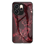 Phone Case For Oppo Reno15 Pro Max 5G (Global)  /  Reno15 Pro 5G (China) Marble Pattern Tempered Glass + PC + TPU Protective Phone Cover