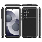 Samsung Galaxy S26-skal Silikon + Metallmobilskal med Skärmskydd i Härdat Glas