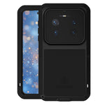 LOVE MEI-cover til Huawei Mate 80 Pro Max i metal + silikone, fuldt telefoncover med hærdet glasfilm