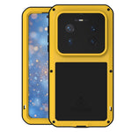 LOVE MEI-cover til Huawei Mate 80 Pro Max i metal + silikone, fuldt telefoncover med hærdet glasfilm