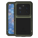 LOVE MEI-cover til Huawei Mate 80 Pro Max i metal + silikone, fuldt telefoncover med hærdet glasfilm