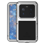 LOVE MEI-cover til Huawei Mate 80 Pro Max i metal + silikone, fuldt telefoncover med hærdet glasfilm