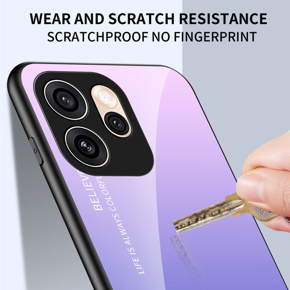 mobilskal till Oppo Reno15 Pro Max 5G (Global) / Reno15 Pro 5G (Kina) Reptåligt härdat glas + PC + TPU-mobilskal