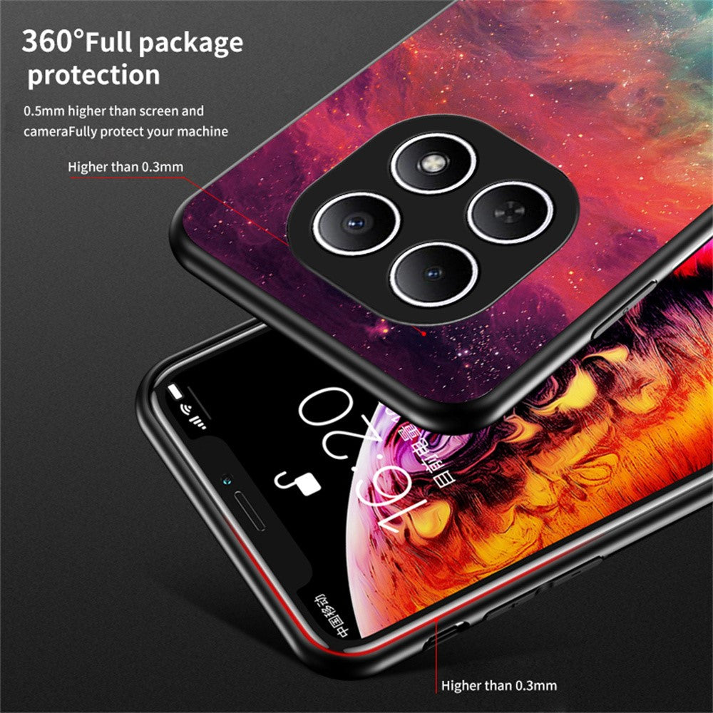 Phone Case For Xiaomi Poco M8 5G / Redmi Note 15 5G (Global) Starry Sky Pattern Tempered Glass Phone Cover