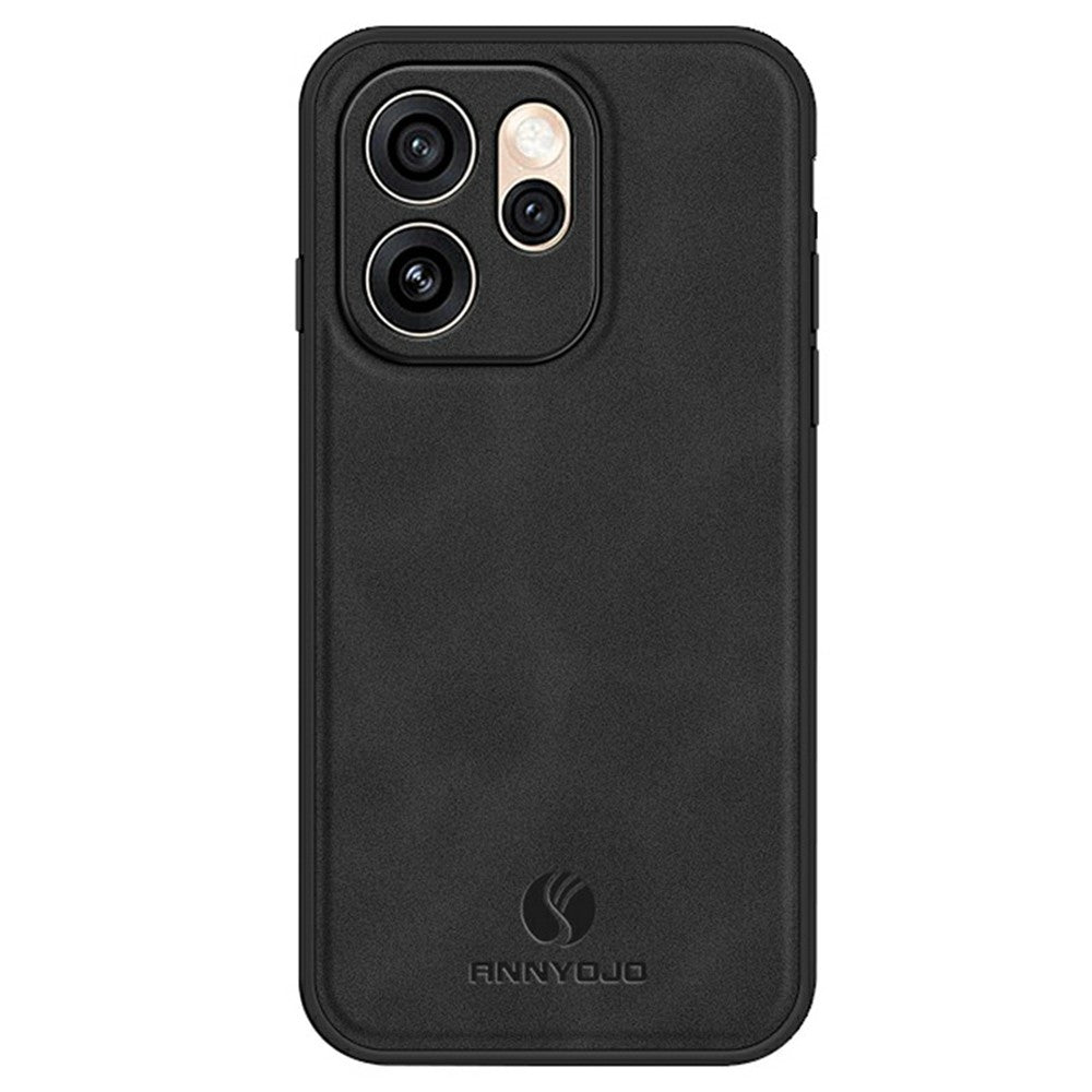 ANNYOJO mobilskal till Oppo Reno15 Pro Max 5G (Global) / Reno15 Pro 5G (Kina) PU-läder + PC + TPU Fallskyddande baksida till mobil