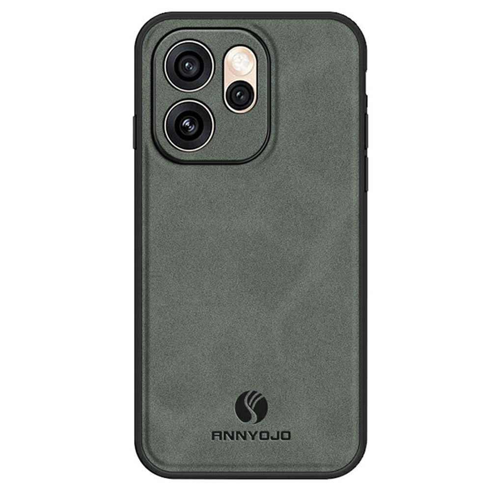 ANNYOJO mobilskal till Oppo Reno15 Pro Max 5G (Global) / Reno15 Pro 5G (Kina) PU-läder + PC + TPU Fallskyddande baksida till mobil