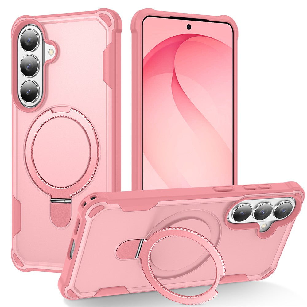 For Samsung Galaxy S26+ Magnetic Case Kickstand TPU + PC Shockproof Phone Back Cover