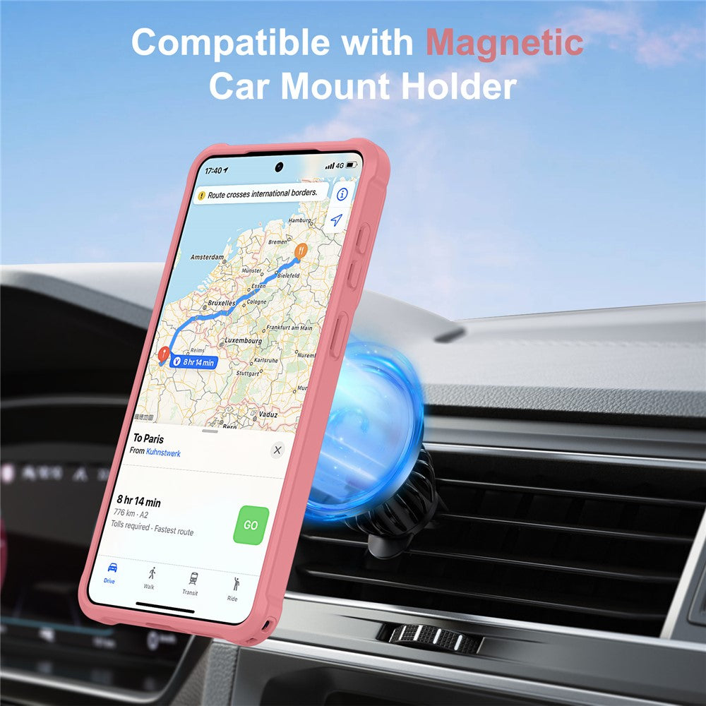 For Samsung Galaxy S26+ Magnetic Case Kickstand TPU + PC Shockproof Phone Back Cover
