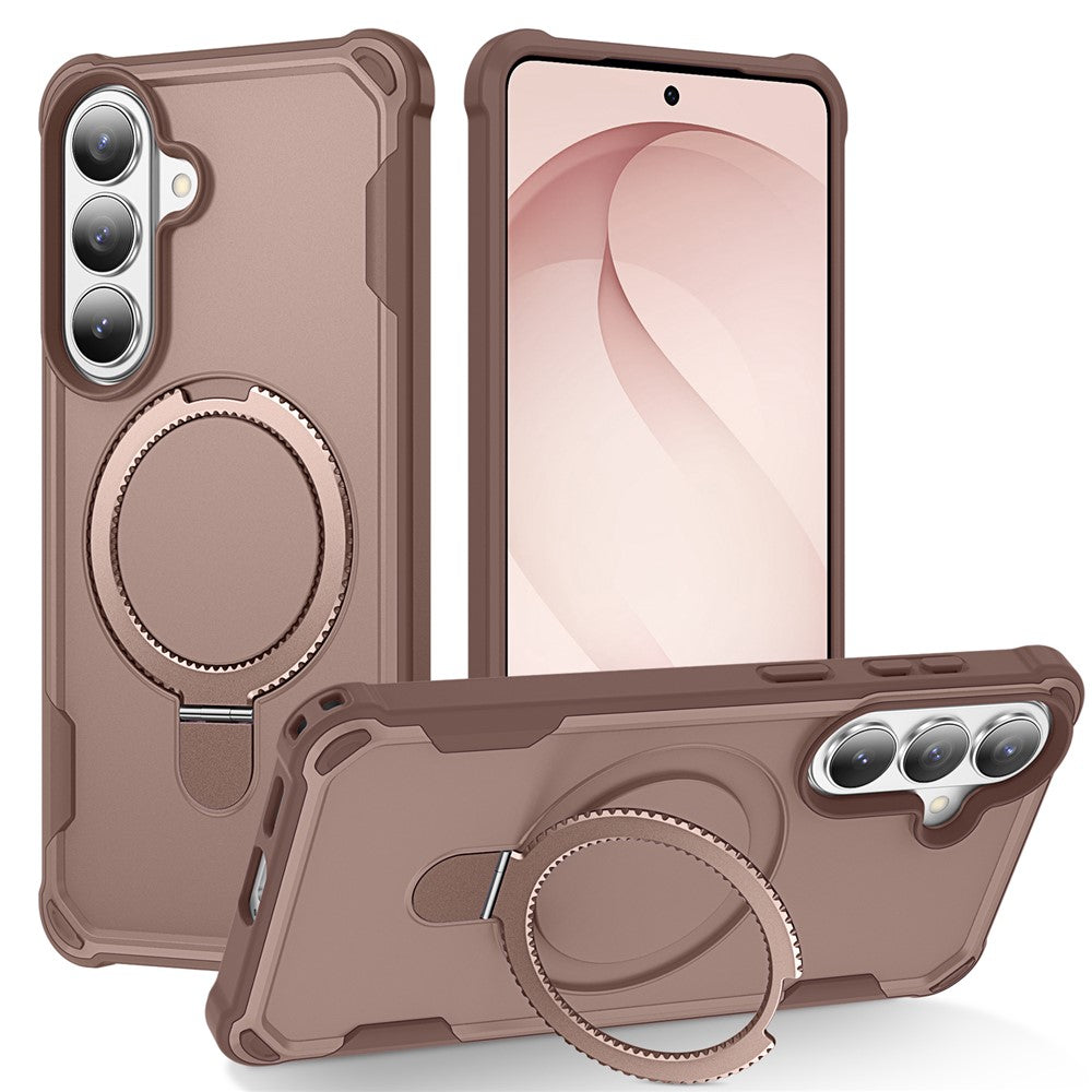 For Samsung Galaxy S26+ Magnetic Case Kickstand TPU + PC Shockproof Phone Back Cover