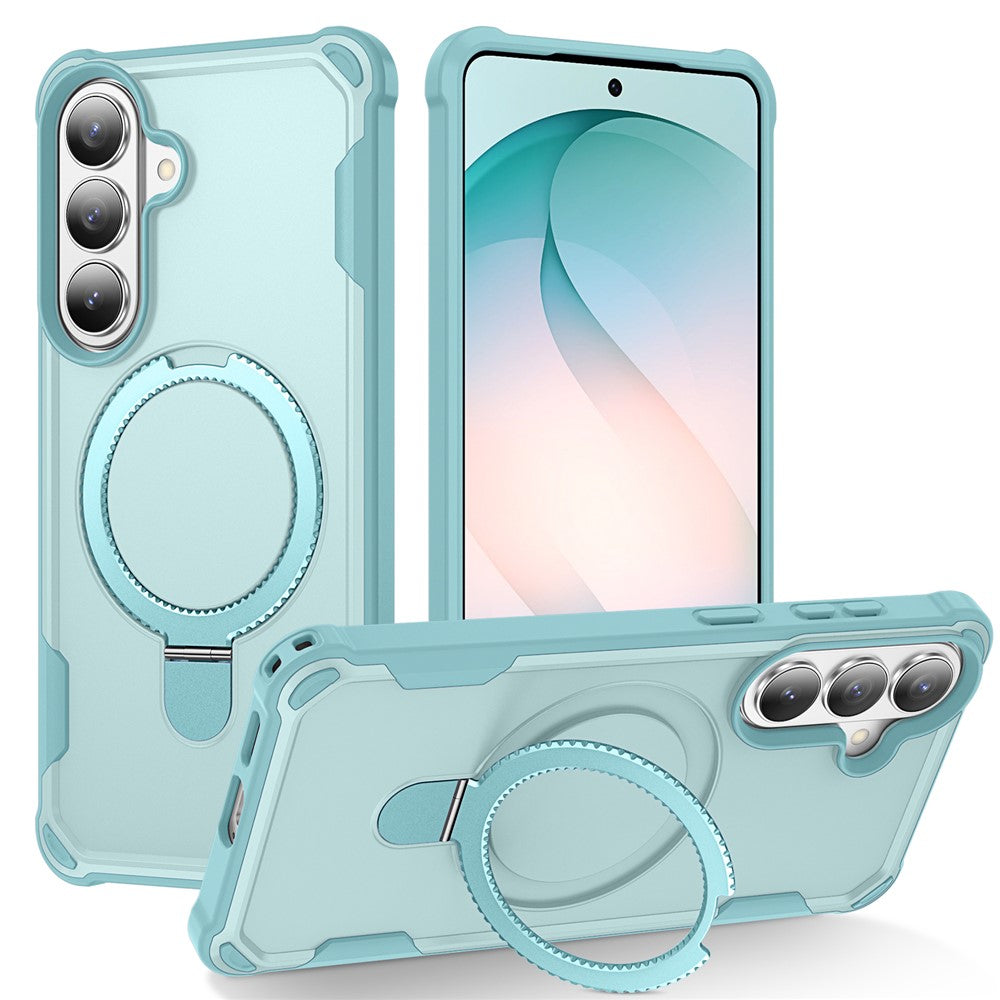 For Samsung Galaxy S26+ Magnetic Case Kickstand TPU + PC Shockproof Phone Back Cover
