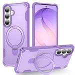 For Samsung Galaxy S26+ Magnetic Case Kickstand TPU + PC Shockproof Phone Back Cover