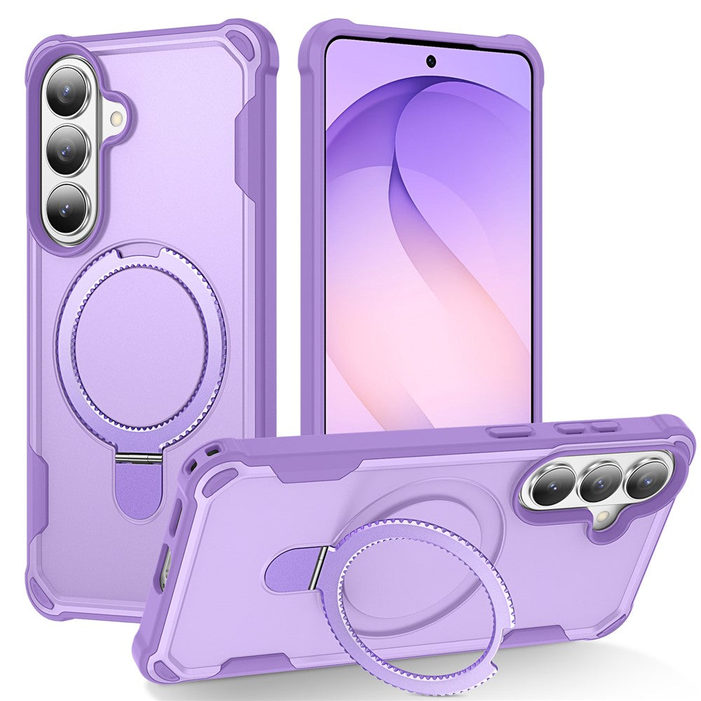For Samsung Galaxy S26+ Magnetic Case Kickstand TPU + PC Shockproof Phone Back Cover