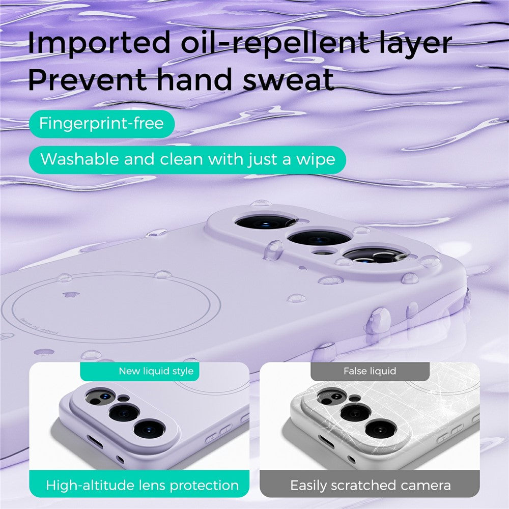 ABEEL Magnetic Case For Honor 500 5G  /  500 Pro 5G Skin Touch Liquid Silicone Phone Back Cover