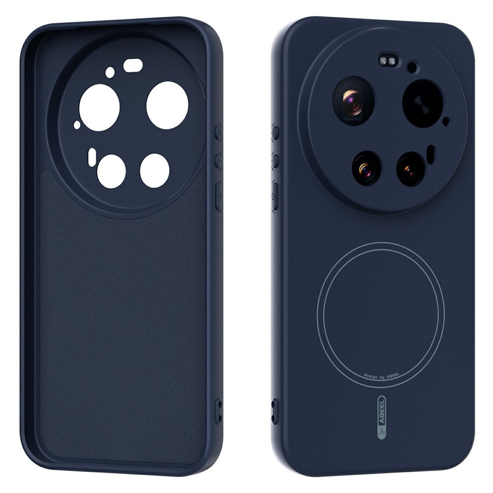ABEEL För Xiaomi 17 Ultra 5G Magnetiskt Skal Skin Touch Flytande Silikon mobil Baksida