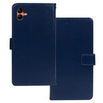 IDEWEI For Samsung Galaxy A04 4G (164.4 x 76.3 x 9.1 mm) PU Leather Flip Case Stand Function Magnetic Closure Wallet Crazy Horse Texture Phone Cover