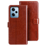 IDEWEI For Xiaomi Redmi Note 12 Pro 5G  / Note 12 Pro Speed 5G / Poco X5 Pro 5G Phone Case Crazy Horse Texture PU Leather Flip Stand Wallet Scratch-resistant Phone Cover