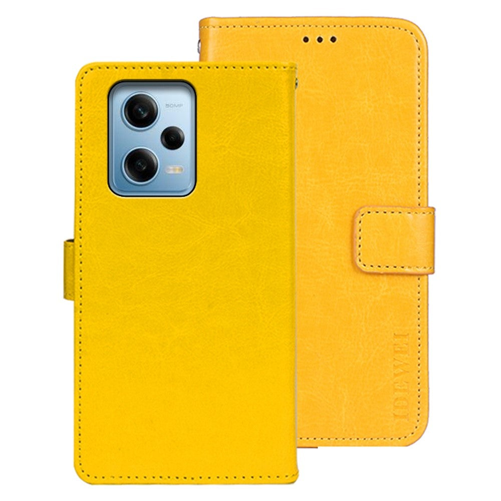 IDEWEI For Xiaomi Redmi Note 12 Pro 5G  / Note 12 Pro Speed 5G / Poco X5 Pro 5G Phone Case Crazy Horse Texture PU Leather Flip Stand Wallet Scratch-resistant Phone Cover