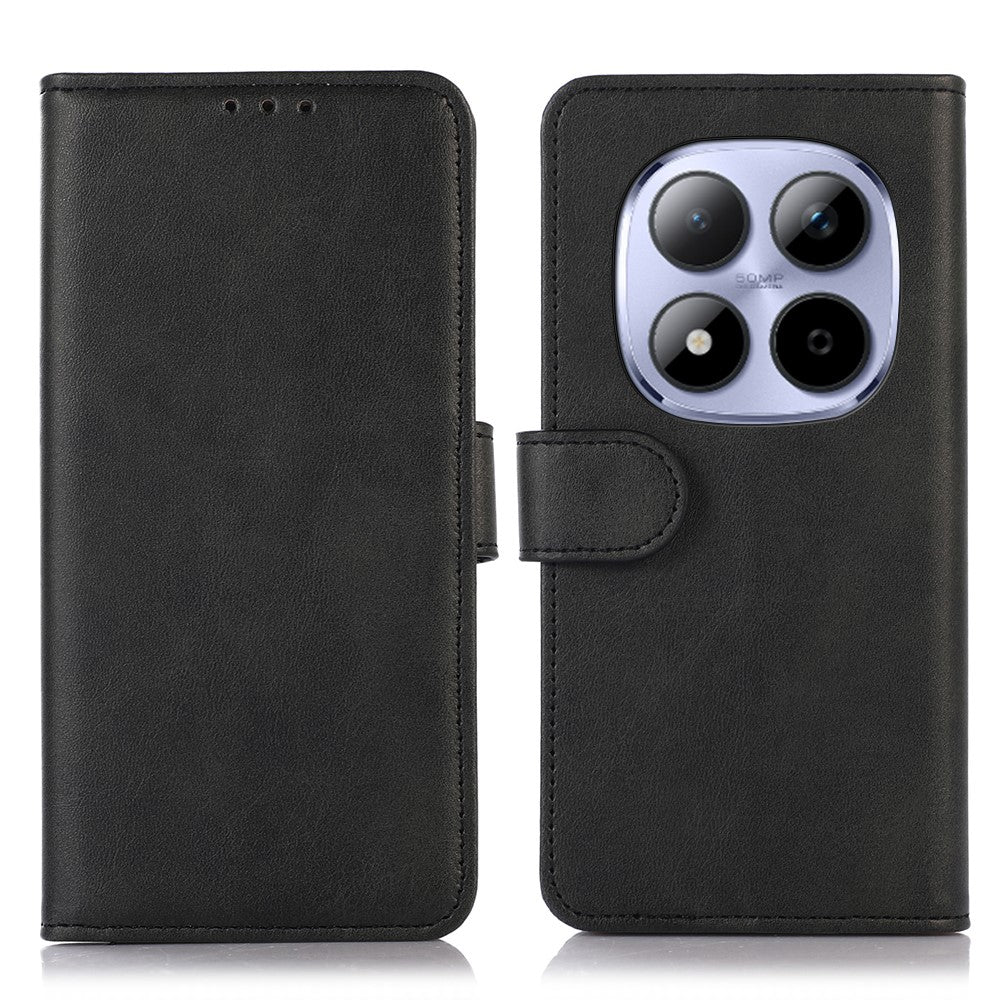 For Xiaomi Redmi Note 15 Pro 4G (Global) Case Cowhide Texture Leather Wallet Phone Cover with Stand