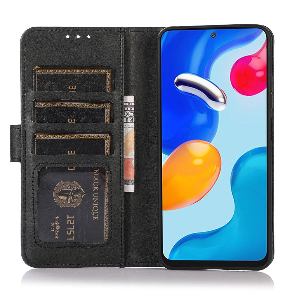 For Xiaomi Redmi Note 15 Pro 4G (Global) Case Cowhide Texture Leather Wallet Phone Cover with Stand