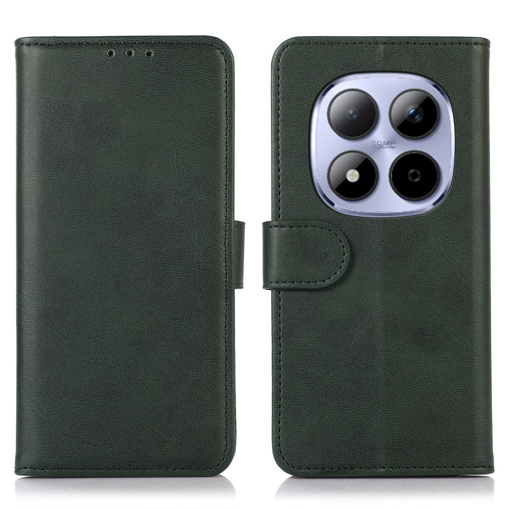 For Xiaomi Redmi Note 15 Pro 4G (Global) Case Cowhide Texture Leather Wallet Phone Cover with Stand